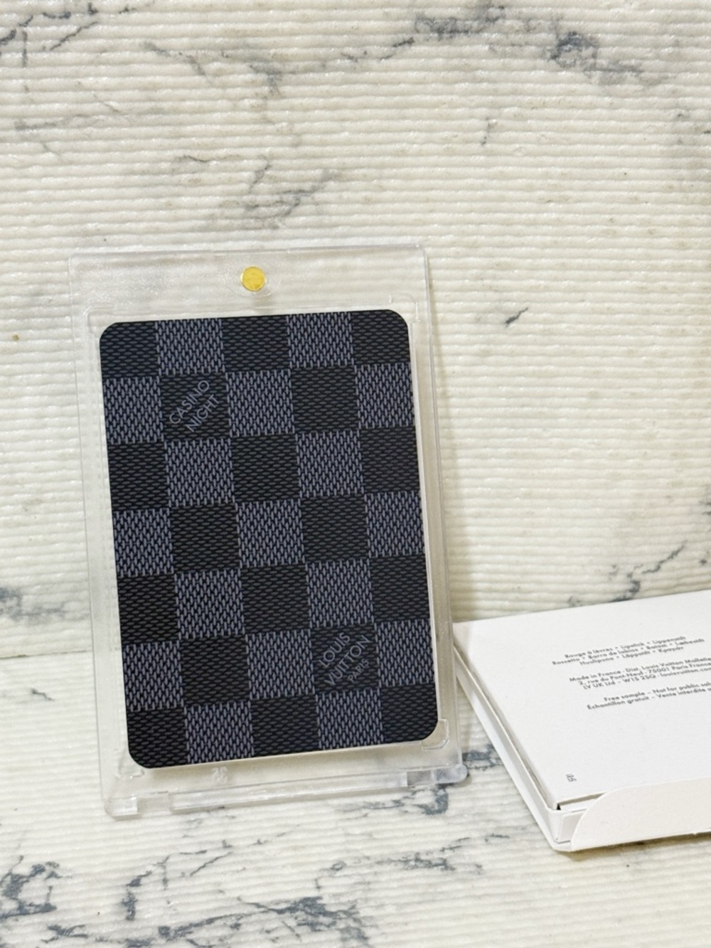 Louis Vuitton Lipstick Sample (4 Colors) & Playing Card in Protective Case: 9 ♠️ - Picture 6 of 8